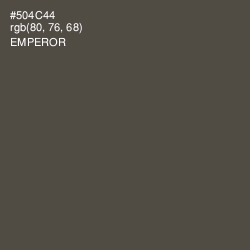 #504C44 - Emperor Color Image