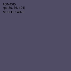 #504C65 - Mulled Wine Color Image