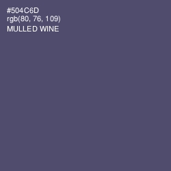 #504C6D - Mulled Wine Color Image