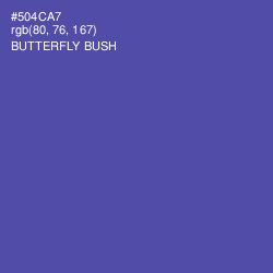 #504CA7 - Butterfly Bush Color Image