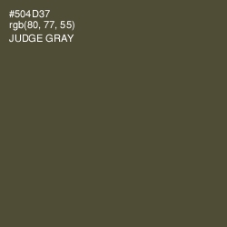 #504D37 - Judge Gray Color Image