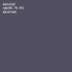 #504E5F - Mortar Color Image