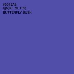 #504EA9 - Butterfly Bush Color Image