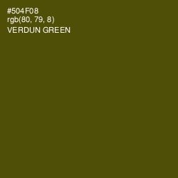 #504F08 - Verdun Green Color Image