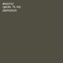 #504F42 - Emperor Color Image