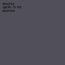 #504F5A - Mortar Color Image