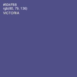 #504F88 - Victoria Color Image