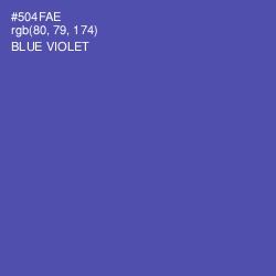 #504FAE - Blue Violet Color Image