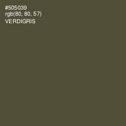 #505039 - Verdigris Color Image