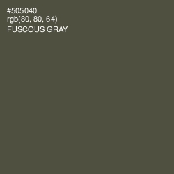 #505040 - Fuscous Gray Color Image