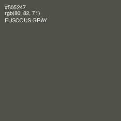 #505247 - Fuscous Gray Color Image