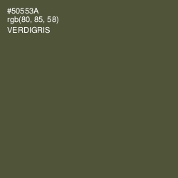 #50553A - Verdigris Color Image