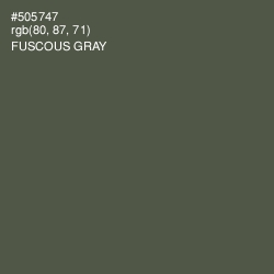 #505747 - Fuscous Gray Color Image