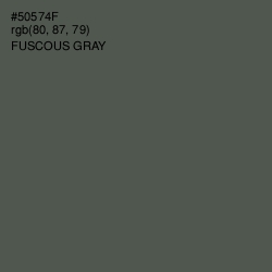 #50574F - Fuscous Gray Color Image