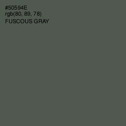 #50594E - Fuscous Gray Color Image