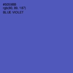 #5059BB - Blue Violet Color Image