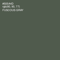 #505A4D - Fuscous Gray Color Image