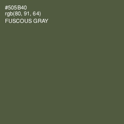 #505B40 - Fuscous Gray Color Image