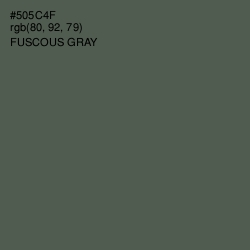 #505C4F - Fuscous Gray Color Image