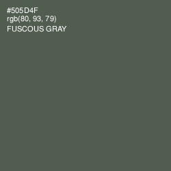 #505D4F - Fuscous Gray Color Image