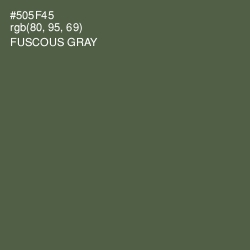 #505F45 - Fuscous Gray Color Image