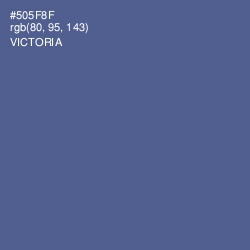 #505F8F - Victoria Color Image