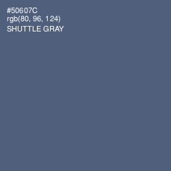 #50607C - Shuttle Gray Color Image