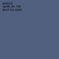 #50607E - Shuttle Gray Color Image