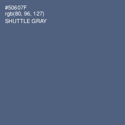 #50607F - Shuttle Gray Color Image