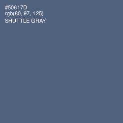 #50617D - Shuttle Gray Color Image