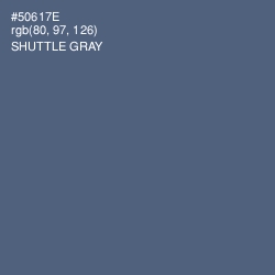 #50617E - Shuttle Gray Color Image