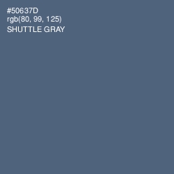 #50637D - Shuttle Gray Color Image