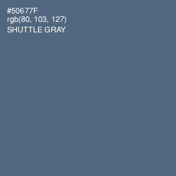 #50677F - Shuttle Gray Color Image