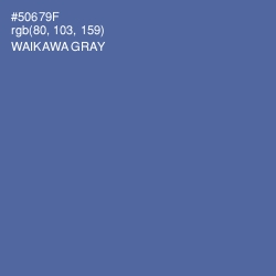 #50679F - Waikawa Gray Color Image