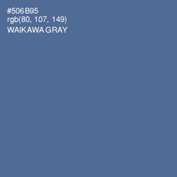 #506B95 - Waikawa Gray Color Image