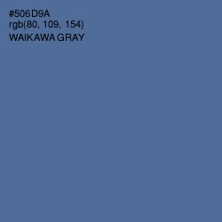 #506D9A - Waikawa Gray Color Image