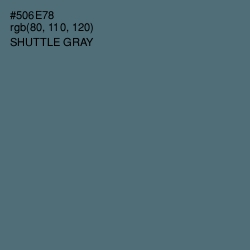 #506E78 - Shuttle Gray Color Image