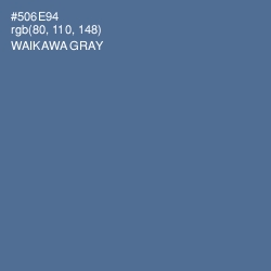 #506E94 - Waikawa Gray Color Image