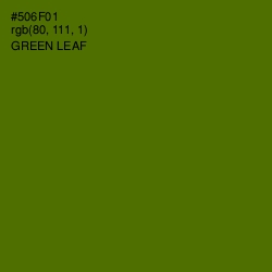 #506F01 - Green Leaf Color Image