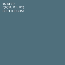 #506F7D - Shuttle Gray Color Image