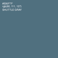 #506F7F - Shuttle Gray Color Image