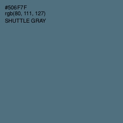 #506F7F - Shuttle Gray Color Image