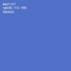 #5071C7 - Indigo Color Image