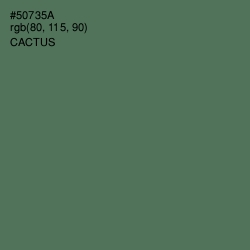 #50735A - Cactus Color Image