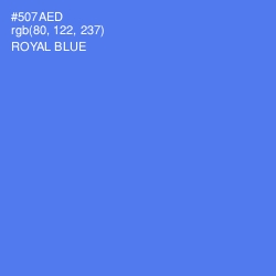#507AED - Royal Blue Color Image
