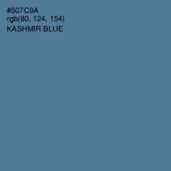 #507C9A - Kashmir Blue Color Image