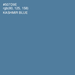 #507D9E - Kashmir Blue Color Image