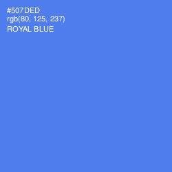 #507DED - Royal Blue Color Image