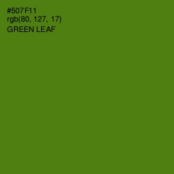 #507F11 - Green Leaf Color Image