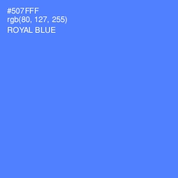 #507FFF - Royal Blue Color Image